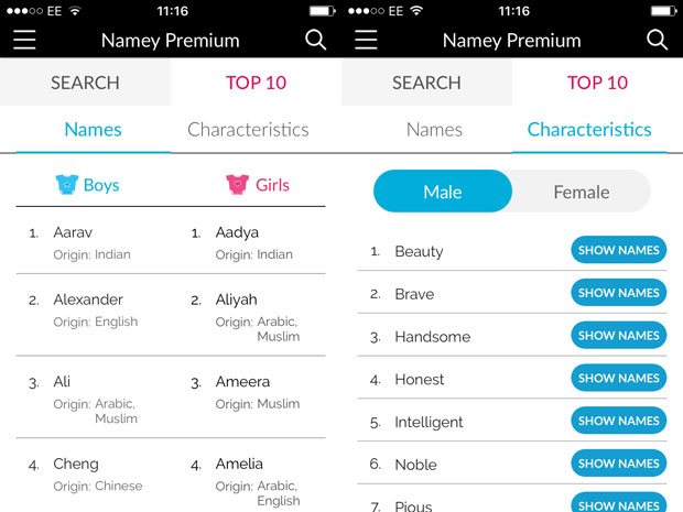Namey Baby Naming App Review A Mum Reviews