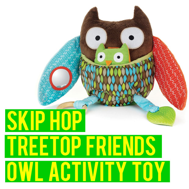 a mum reviews skip hop treetops friends activity owl toy review