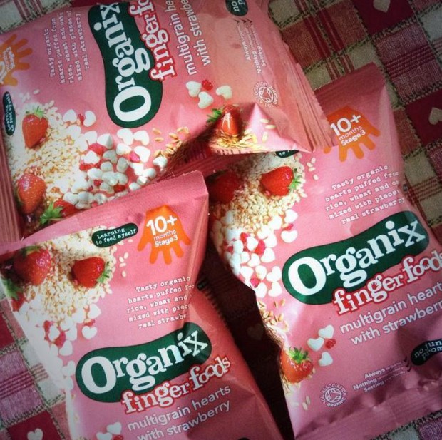 Organix Finger Foods Multigrain Hearts With Strawberry Review A Mum Reviews