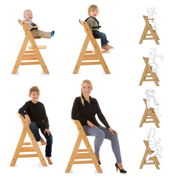 Hauck alpha+ shop wooden highchair