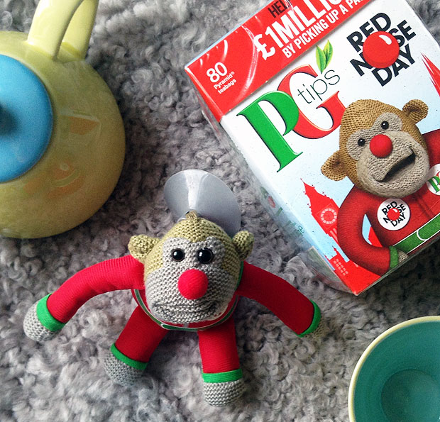 RED NOSE DAY PG TIPS TEA 1 Monkey P.G 