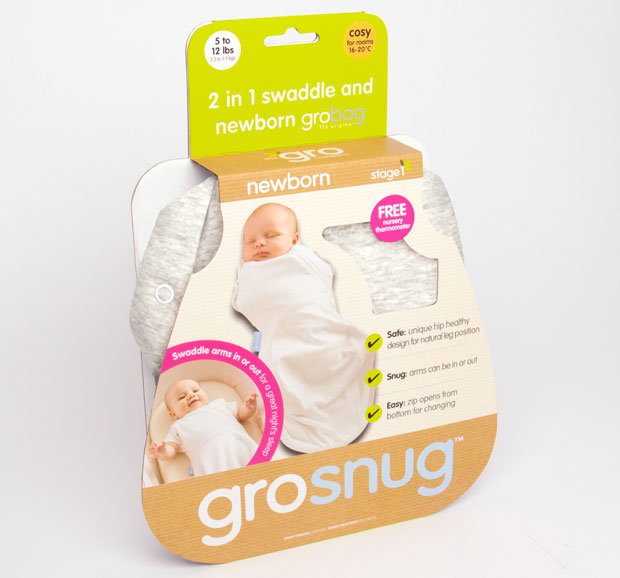 Grosnug 2 in 1 swaddle and newborn discount grobag