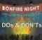 Bonfire Night Safety - Dos & Don’ts A Mum Reviews