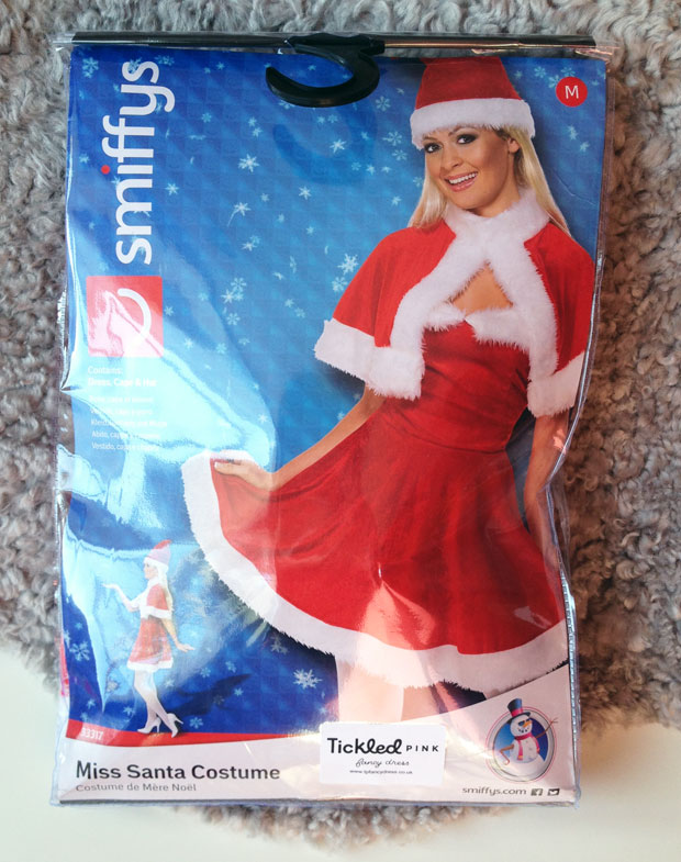 Tickled Pink Fancy Dress Deluxe Miss Santa Costume Review A Mum Reviews