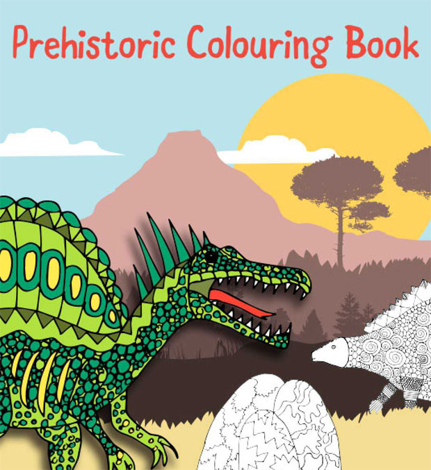 Book Review: Prehistoric Colouring Book A Mum Reviews
