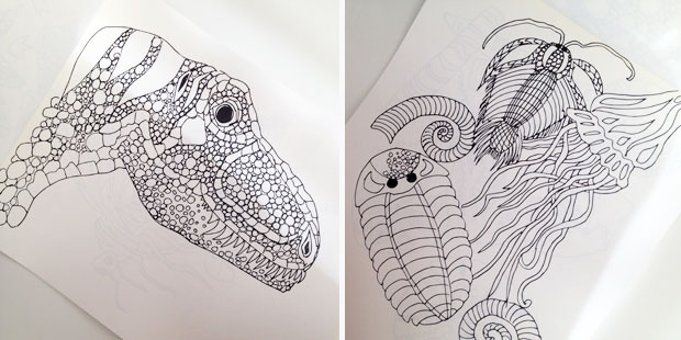 Book Review: Prehistoric Colouring Book A Mum Reviews