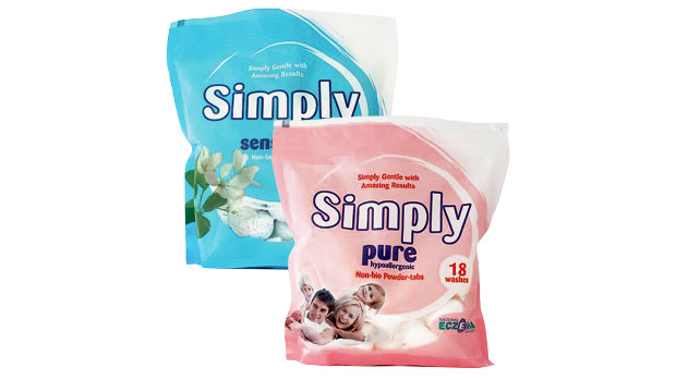 Simply Pure & Sensitive Powder-Tabs Laundry Detergent Review A Mum Reviews