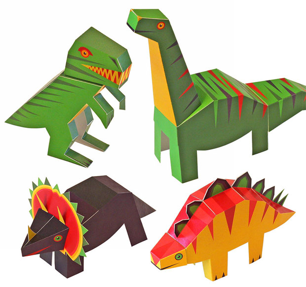 PUKACA Dinosaurs Paper Toys DIY Paper Craft Kit Review A Mum Reviews