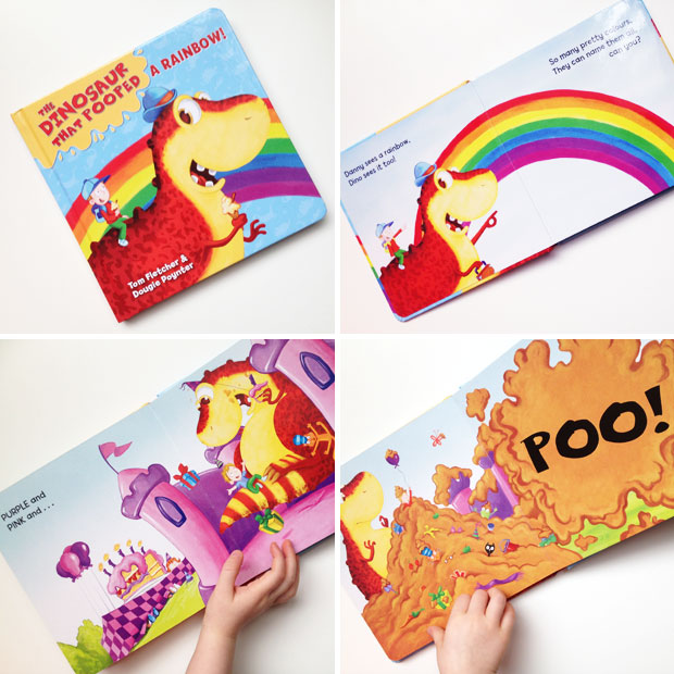 The Dinosaur That Pooped Daddy + A Rainbow Board Books Review A Mum Reviews