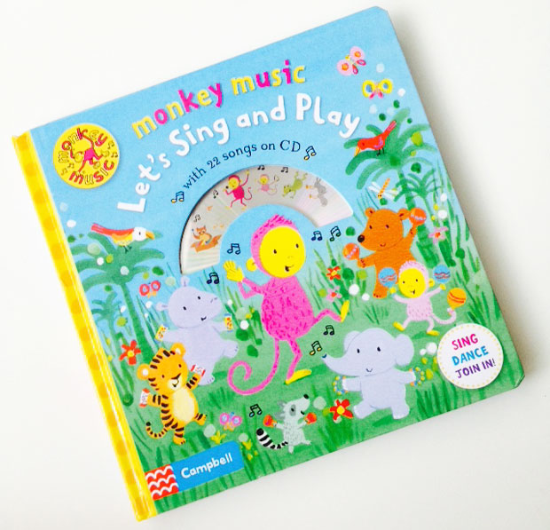 Monkey Music: Let's Sing and Play Board Book & CD Review A Mum Reviews