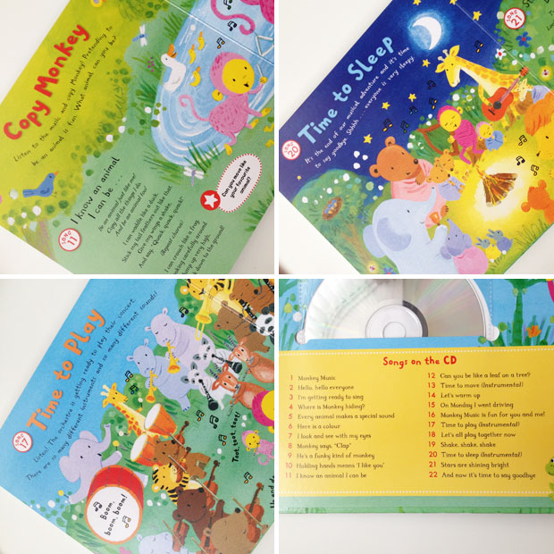 Monkey Music: Let's Sing and Play Board Book & CD Review A Mum Reviews