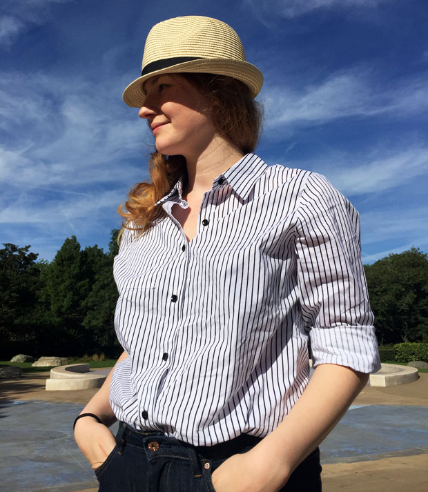 Indian Summer and a Classic Striped Shirt / Outfit of The Day A Mum Reviews