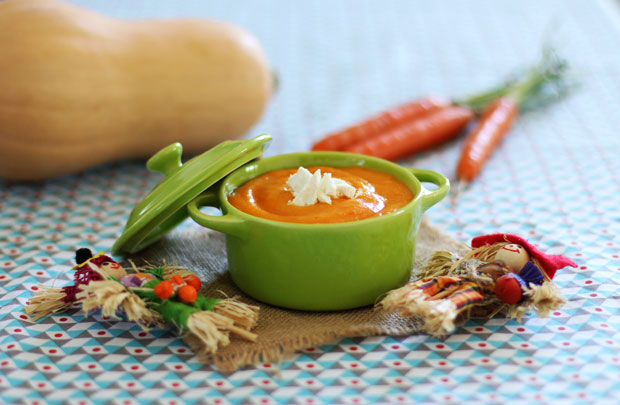 Butternut, Carrot & Goat's Cheese Purée  - Weaning Recipe A Mum Reviews