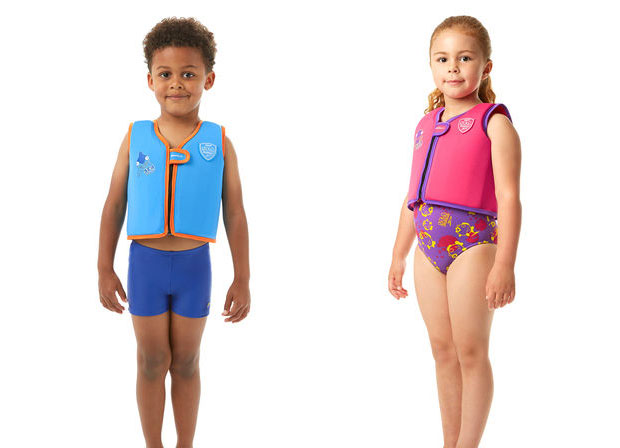 NEW Speedo Sea Squad Infant Toddler Kids Boys Swim Float Vest PINK 2-4 years Old