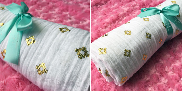 aden + anais Gold Metallic Classic Muslin Swaddles Review A Mum Reviews