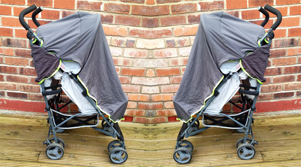 Charcoal Grey Koo-di Sun and Sleep Stroller Cover 
