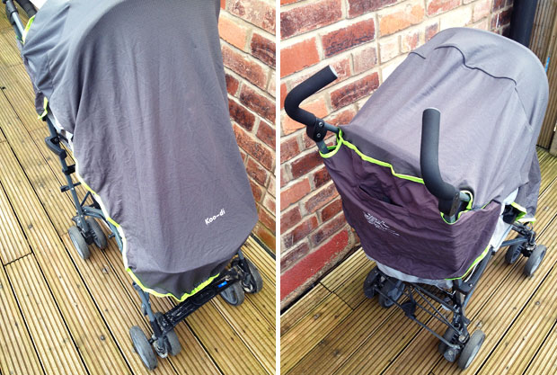 Koo-di Sun and Sleep Stroller Cover Charcoal Grey 