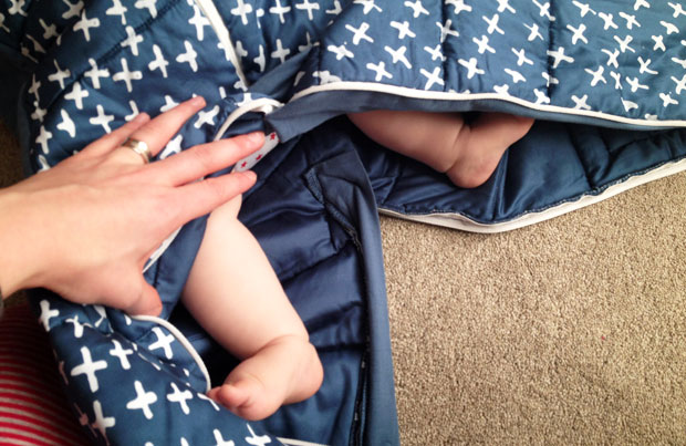 ergoPouch Winter Sleepsuit Bag Review - 2.5 tog with Sleeves A Mum Reviews