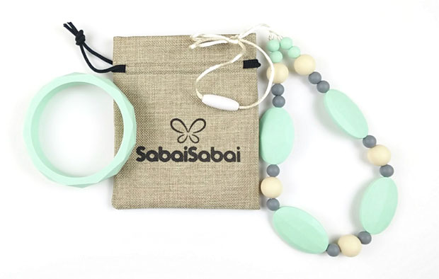 Giveaway Win SabaiSabai Silicone Teething Necklace & Bracelet Set A Mum Reviews 