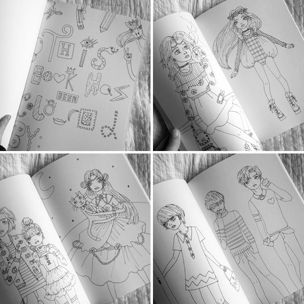 The Whimsical Fashion Colouring Book by Natasha Itzcovitz Review A Mum Reviews