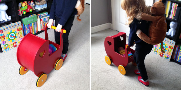 moover wooden dolls pram