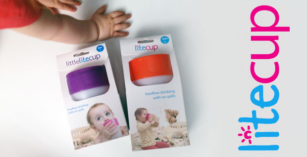 litecup - no spill sippy cup & nightlight - colour blue