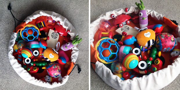 Stuffel Toy Storage Bags Review & Demonstration - Large & Mini A Mum Reviews