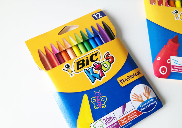 BiC Plastidecor colored waxes cylindrical wax resistant to breakage can be  erased and sharpened, just like the ideal color pencils for children from  30 months to 24 assorted color paints case Di - AliExpress