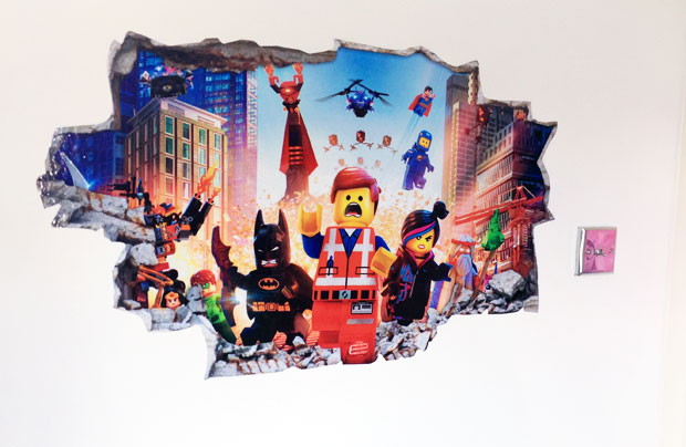 Love Sticker Vinyl Wall Art Review - Lego Movie Bedroom Decal A Mum Reviews