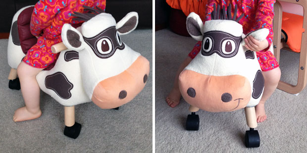 ride on cow toy