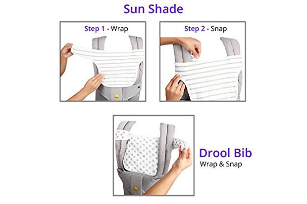 Baby Preferred 2-in-1 Drool Bib & Sun Shade for Baby Carriers Review A Mum Reviews