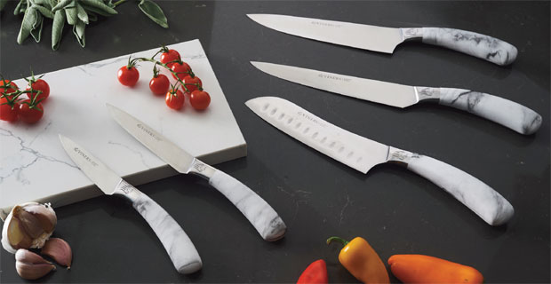 Kitchen Interior Details - Marble Kitchen Knives from Viners A Mum Reviews