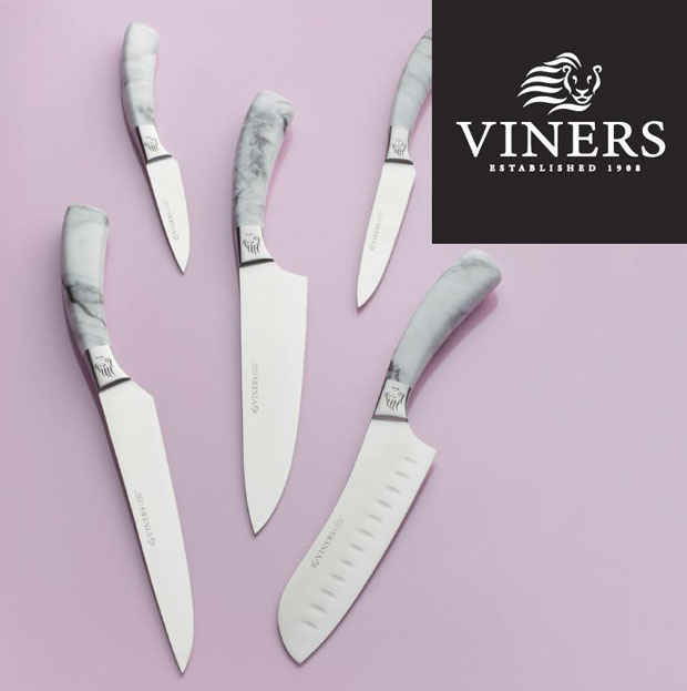 Kitchen Interior Details - Marble Kitchen Knives from Viners A Mum Reviews