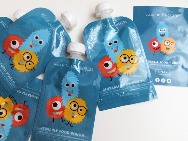 Hello Little Monsters Reusable Baby Food Pouches Review + Giveaway A Mum Reviews