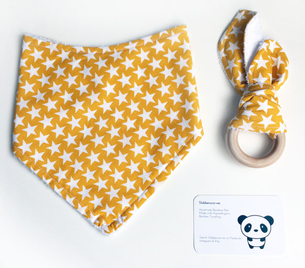 Slobberscarves Dribble Bib & Teether Review & Giveaway A Mum Reviews