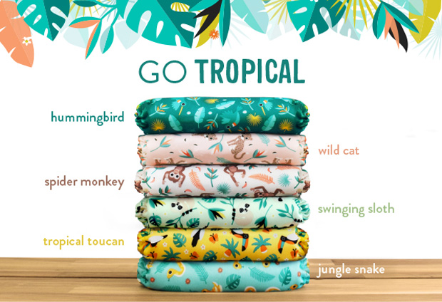 #ClothNappyMonday - Bambino Mio's New Rainforest Collection A Mum Reviews