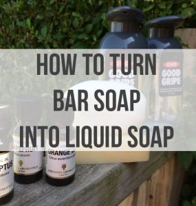 How to Turn a Castile Bar Soap into Liquid Soap A Mum Reviews