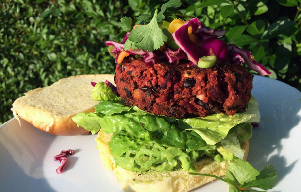 Recipe: Black Bean, Beetroot and Feta Burgers with Mango Slaw A Mum Reviews