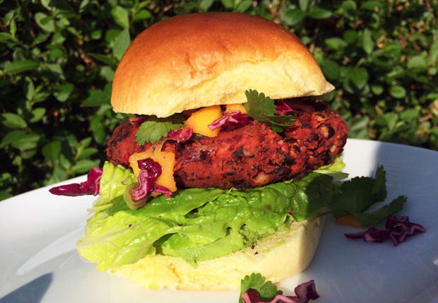 Recipe: Black Bean, Beetroot and Feta Burgers with Mango Slaw A Mum Reviews