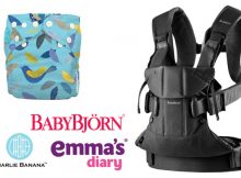 Giveaway with Emma's Diary: Win a BabyBjörn Baby Carrier One B & a Charlie Banana One Size Nappy A Mum Reviews