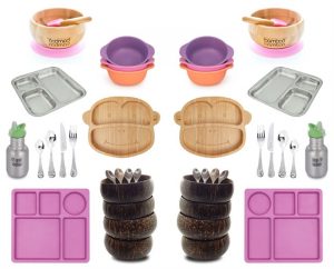 Eco-Friendly Kids' Tableware - Bamboo, Stainless Steel & Coconut A Mum Reviews