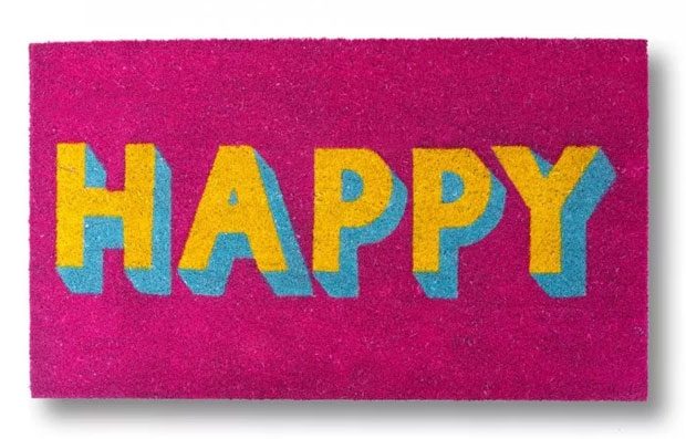 Leave Negative Thoughts at the Door with a Happy Doormat A Mum Reviews