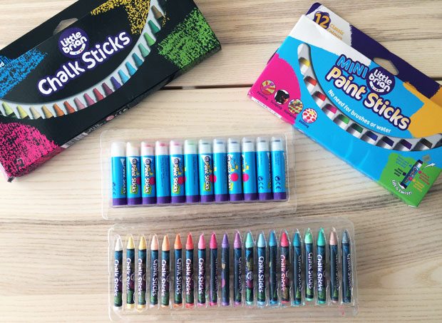 Little Brian Paint Sticks Review - Mini Paint Sticks & Chalk Sticks A Mum Reviews