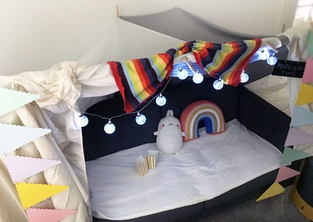 Time4Sleep's Biggest Blanket Fort + Our Own Blanket Fort! A Mum Reviews A Mum Reviews