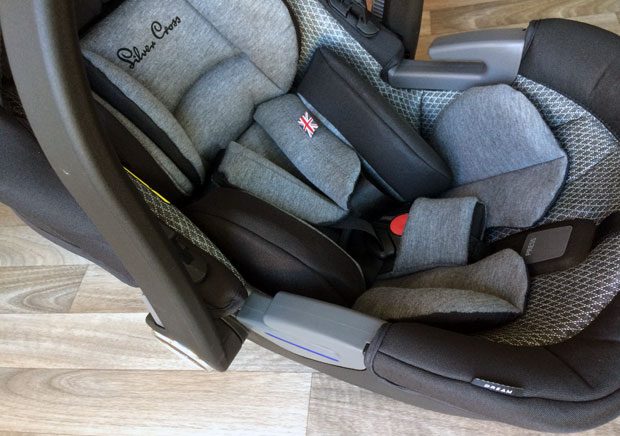 Newborn in silver cross hotsell car seat