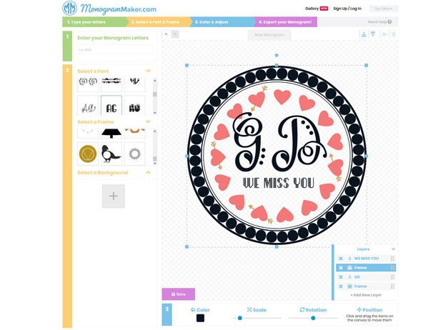 Use Monogram Maker to Make a Personalised Monogram for Free! A Mum Reviews