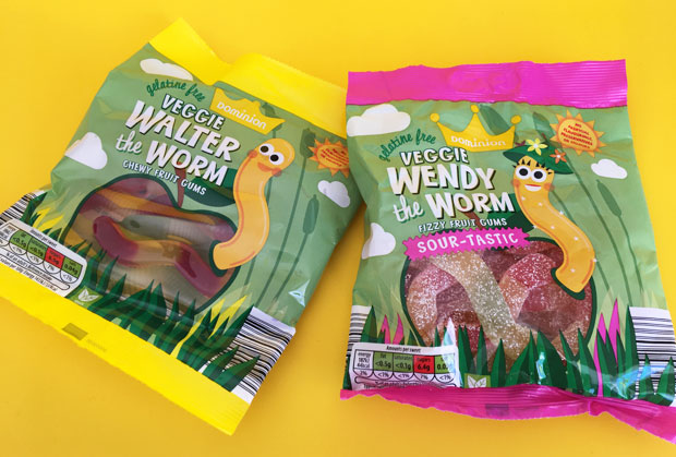 Veggie Jelly Worms Vegan Sweets Aldi Veganuary Gelatine-free Sweets