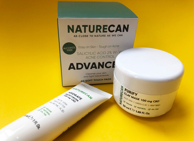 Naturecan CBD Acne Pads, Clay Mask and Daily Moisturiser Review A Mum Reviews