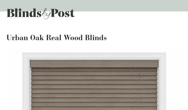 Blindsbypost Review | Urban Oak Real Wood Blinds