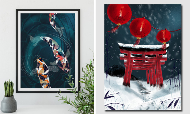 Clare Davis London Japandi Art Prints